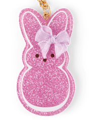 Girls Peeps® Glitter Keychain