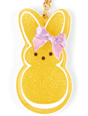 Girls Peeps® Glitter Bow Keychain