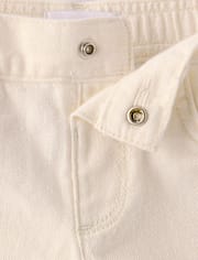 Girls Ripped Shortie Jean Shorts