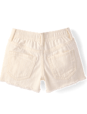 Girls Ripped Shortie Jean Shorts