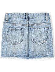 Girls Ripped Denim Skort