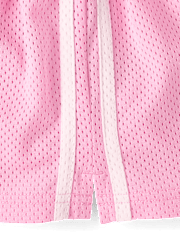 Girls Quick Dry Side Stripe Mesh Lined Active Shorts