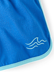 Girls Contrast Graphic Dolphin Shorts