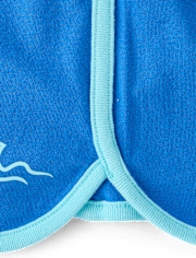 Girls Contrast Graphic Dolphin Shorts