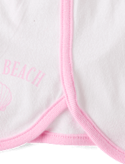 Girls Contrast Graphic Dolphin Shorts