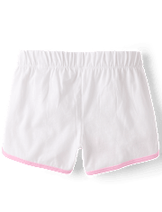 Girls Contrast Graphic Dolphin Shorts