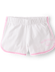 Girls Contrast Graphic Dolphin Shorts