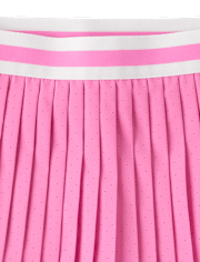 Girls Quick Dry Perforated High Rise Pleated Skort