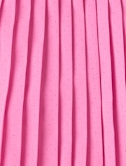 Girls Quick Dry Perforated High Rise Pleated Skort