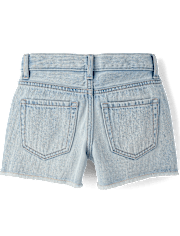 Girls Hello Kitty® Embroidered Floral Shortie Jean Shorts