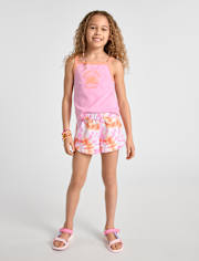 Lot de 4 shorts tie-dye dauphin pour filles