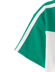 T-shirt de football court à séchage rapide pour filles, imprimé graphique en maille.