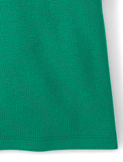 Girls Contrast Ribbed Polo