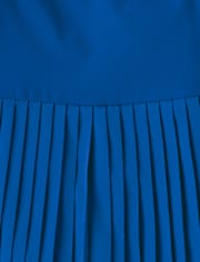 Robe de tennis plissée contrastée à séchage rapide pour filles