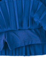 Robe de tennis plissée contrastée à séchage rapide pour filles