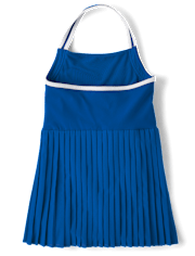 Robe de tennis plissée contrastée à séchage rapide pour filles