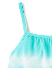 barboteuse rayée tie-dye pour filles