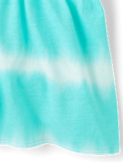 barboteuse rayée tie-dye pour filles
