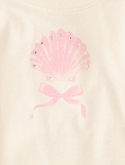 Girls Rhinestone Crochet Peplum Top