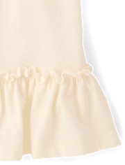 Girls Rhinestone Crochet Peplum Top