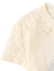 Girls Varsity Lace Football Tee