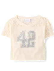Girls Varsity Lace Football Tee