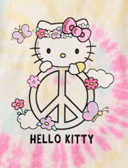 Haut décontracté Hello Kitty® pour filles, orné de motifs tie-dye