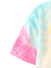 Haut décontracté Hello Kitty® pour filles, imprimé tie-dye.