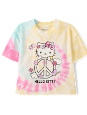Haut décontracté Hello Kitty® pour filles, orné de motifs tie-dye