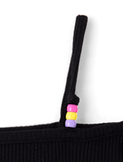 Girls Hello Kitty® Beaded Cold Shoulder Top