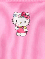 Girls Hello Kitty® Beaded Cold Shoulder Top