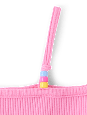 Girls Hello Kitty® Beaded Cold Shoulder Top