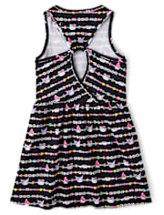 Girls Hello Kitty® And Friends Friendship Bracelet Cut-Out Tank Dress