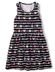 Girls Hello Kitty® And Friends Friendship Bracelet Cut-Out Tank Dress