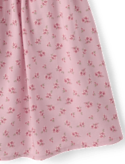 Girls Floral Bow Flutter Dress