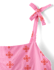 Girls Embroidered Floral Dress