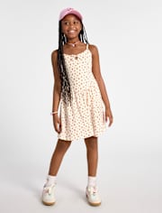 Robe fleurie à taille en V pour filles