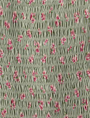 Girls Floral Smocked Bow Shoulder Dress