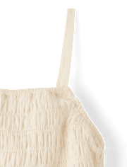 Girls Smocked Drop Waist Dress