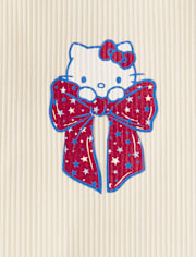 Girls Hello Kitty® Bow Ribbed V-Waist Dress