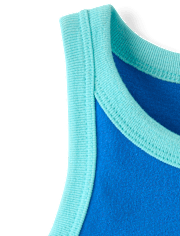 Girls Colorblock Graphic Tank Top