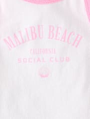 Girls Colorblock Graphic Tank Top