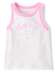 Girls Colorblock Graphic Tank Top