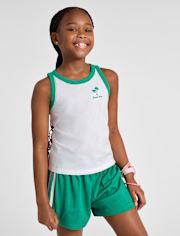 Débardeur graphique colorblock pour filles