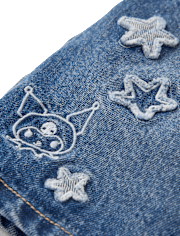Girls Hello KittyÂ® And Friends Applique Star Denim Skort