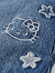 Girls Hello KittyÂ® And Friends Applique Star Denim Skort