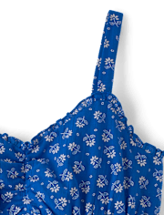 Womens Mommy And Me Embroidered Floral V-Waist Dress