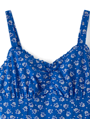 Womens Mommy And Me Embroidered Floral V-Waist Dress