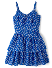 Womens Mommy And Me Embroidered Floral V-Waist Dress