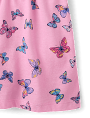 Girls Print V-Waist Romper